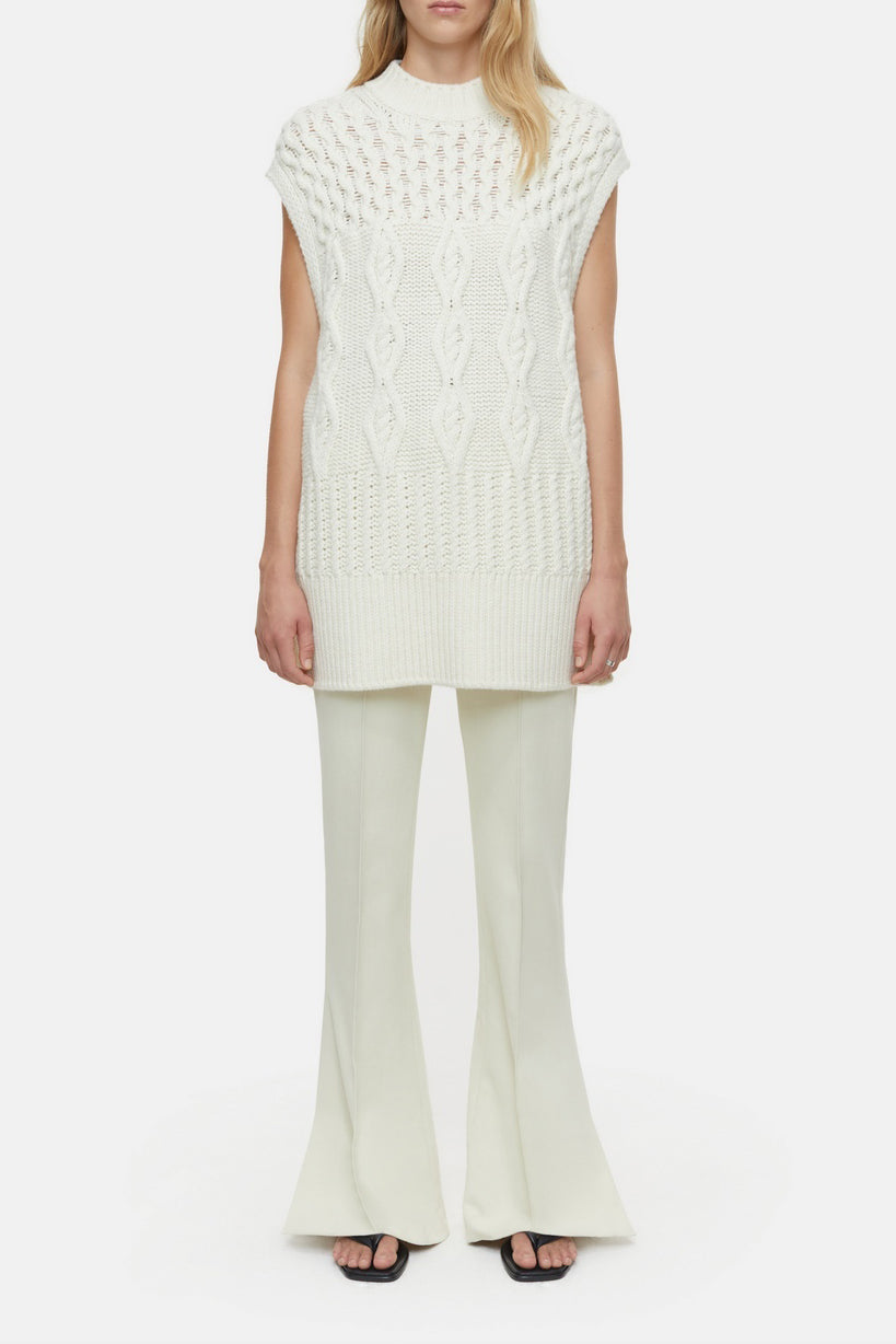 Turtle Neck Tabard - Vanilla Cream - Femme