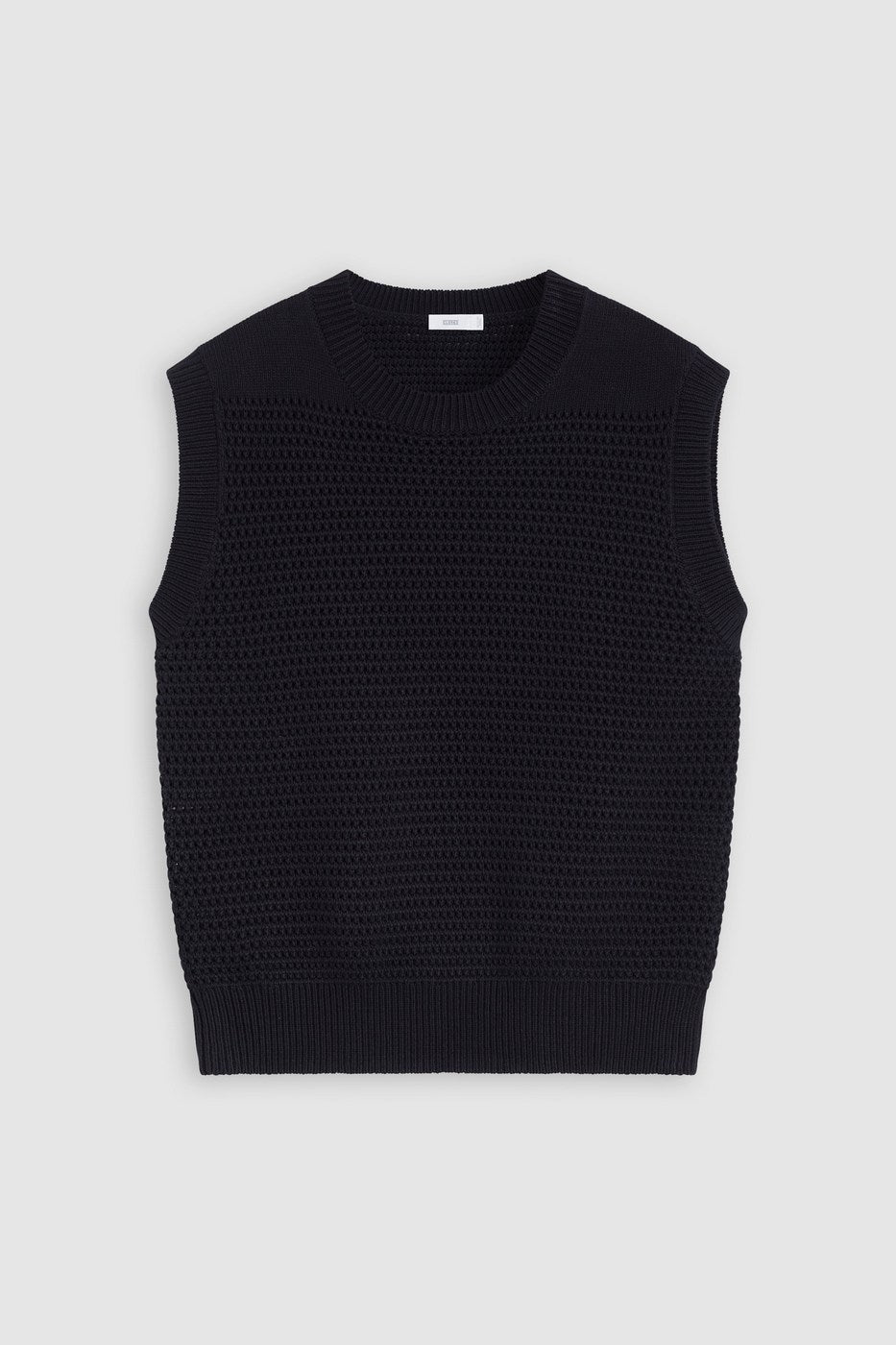 Crew Neck Vest - Black - Femme