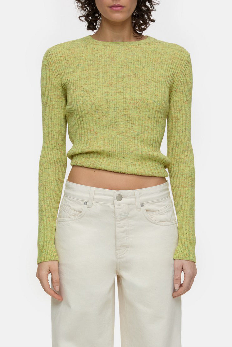 Long Sleeve Crew Neck - Primary Yellow - Femme