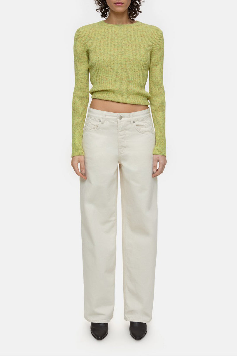 Long Sleeve Crew Neck - Primary Yellow - Femme