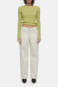 Long Sleeve Crew Neck - Primary Yellow - Femme