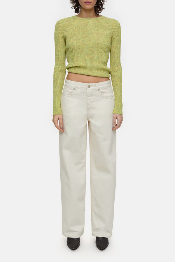 Long Sleeve Crew Neck - Primary Yellow - Femme