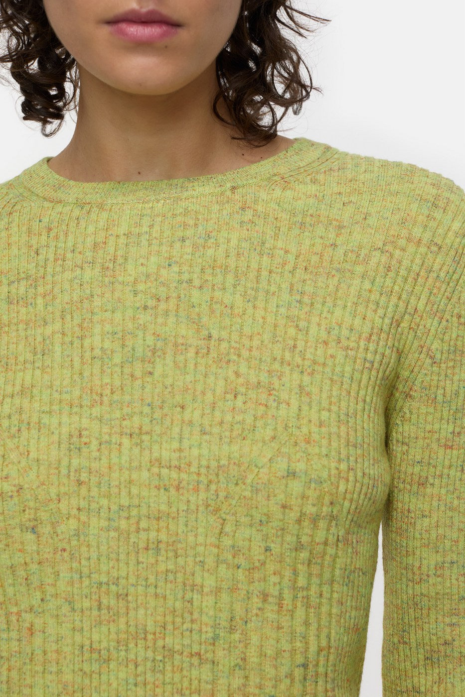 Long Sleeve Crew Neck - Primary Yellow - Femme