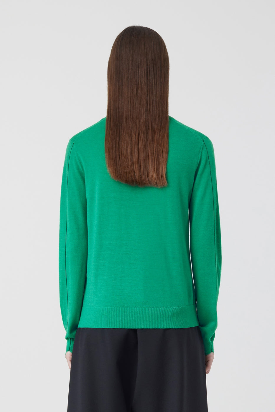 Crew Neck Long Sleeve - New Green - Femme