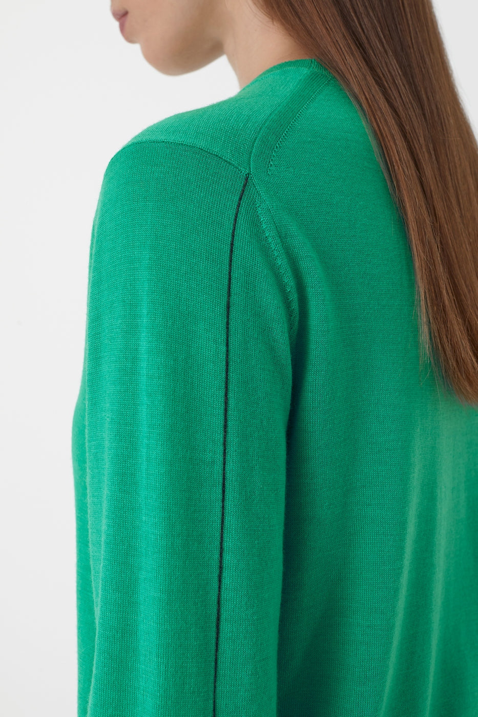 Crew Neck Long Sleeve - New Green - Femme