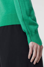 Crew Neck Long Sleeve - New Green - Femme