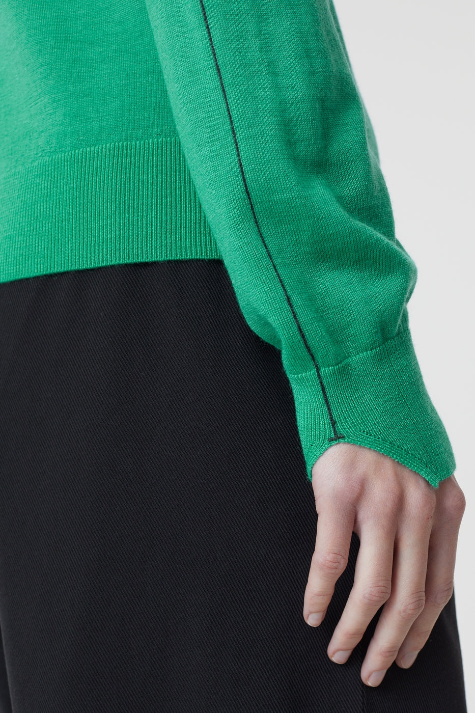 Crew Neck Long Sleeve - New Green - Femme