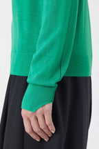 Crew Neck Long Sleeve - New Green - Femme