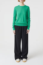 Crew Neck Long Sleeve - New Green - Femme