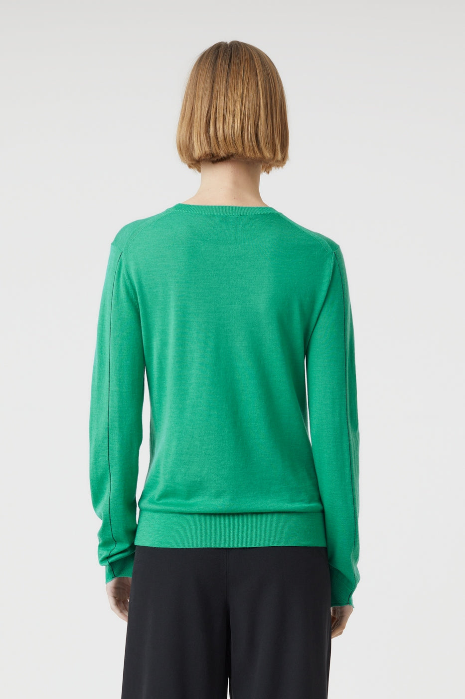 Crew Neck Long Sleeve - New Green - Femme