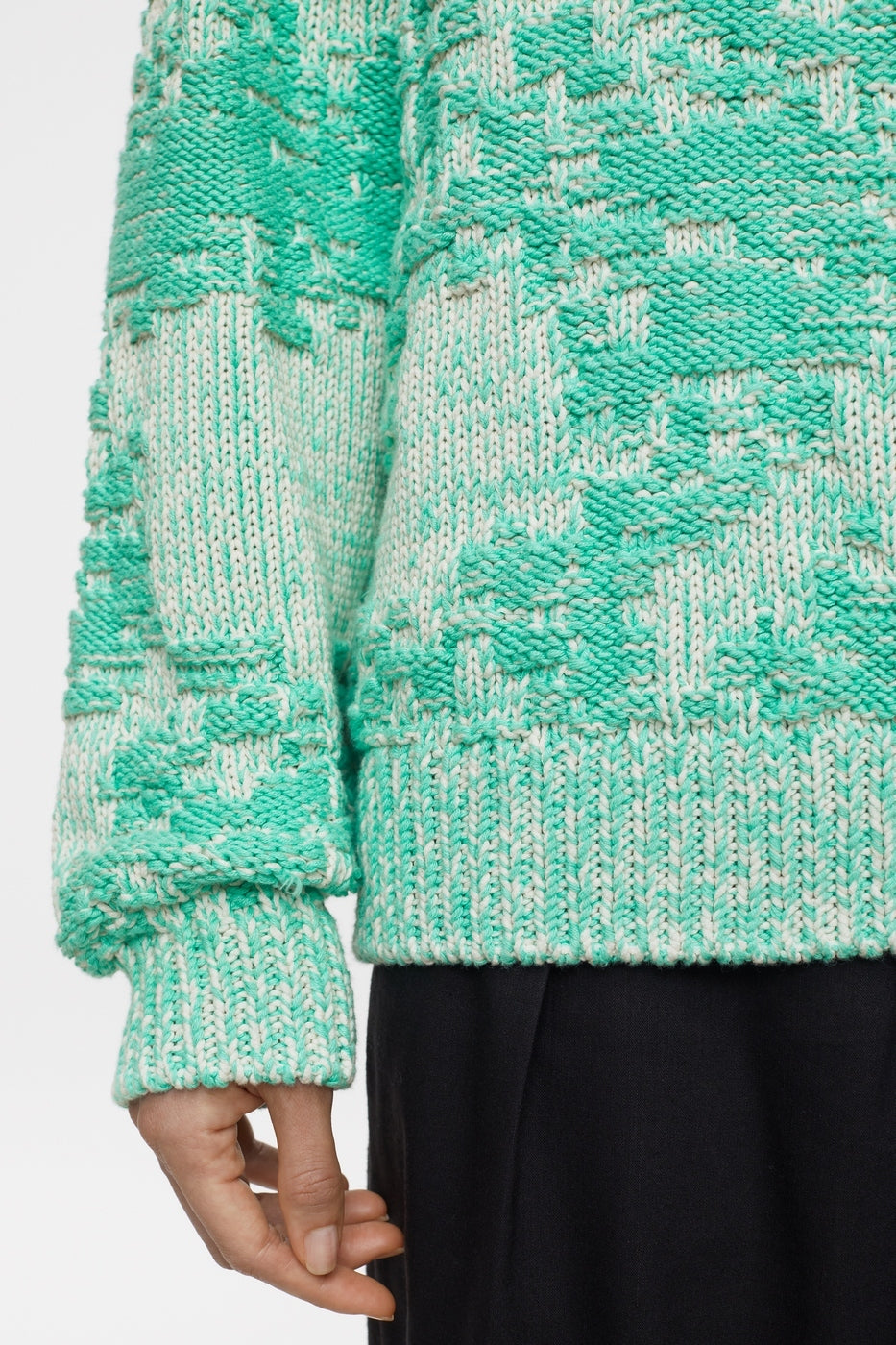 Crew Neck Long Sleeve - Green Kick - Femme
