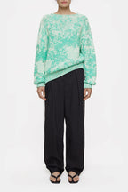 Crew Neck Long Sleeve - Green Kick - Femme
