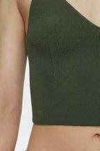 Knit Bra - Green Weed - Femme