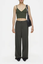 Knit Bra - Green Weed - Femme