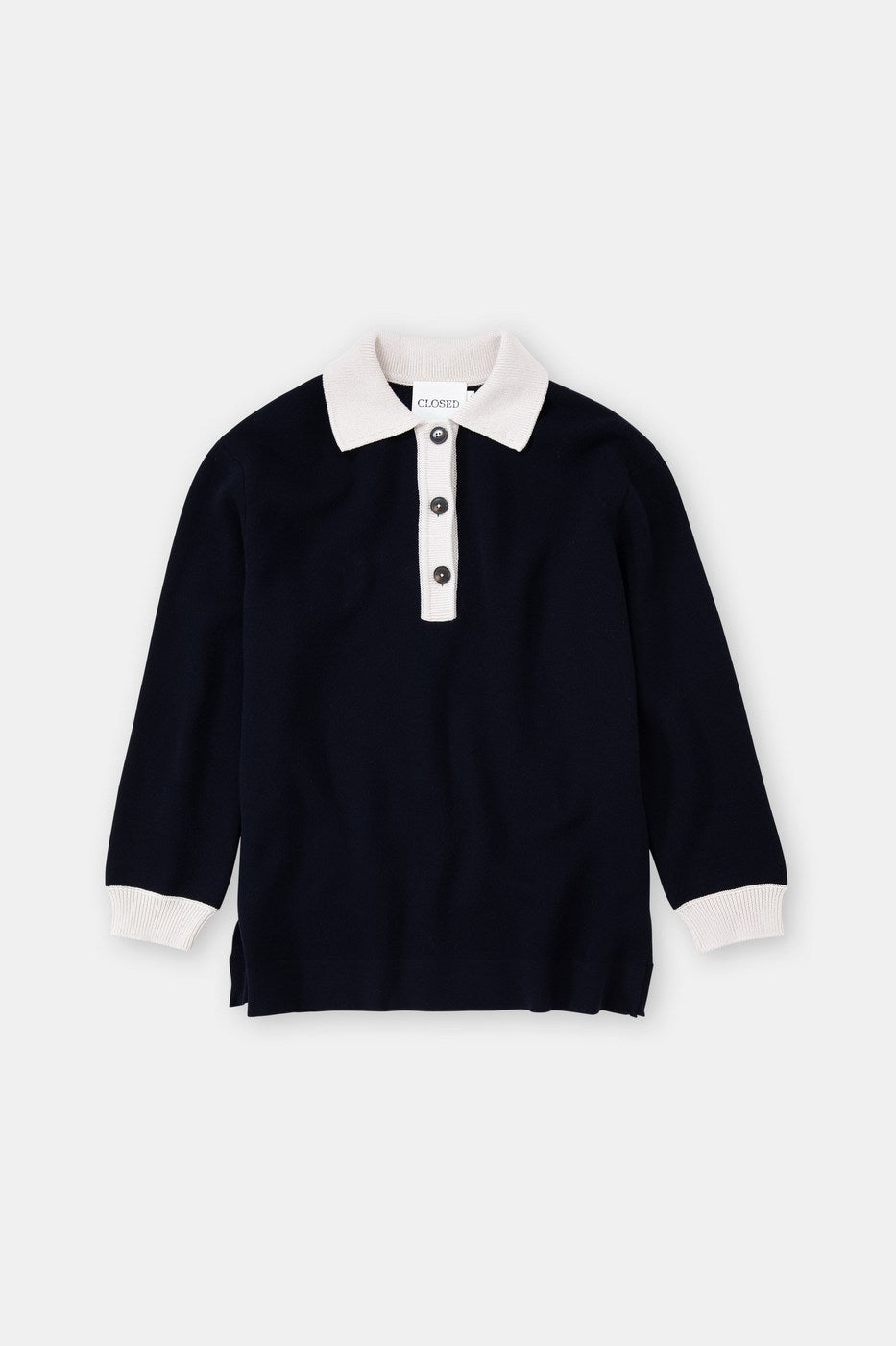 Polo Long Sleeve - Dark Night - Femme