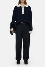 Polo Long Sleeve - Dark Night - Femme