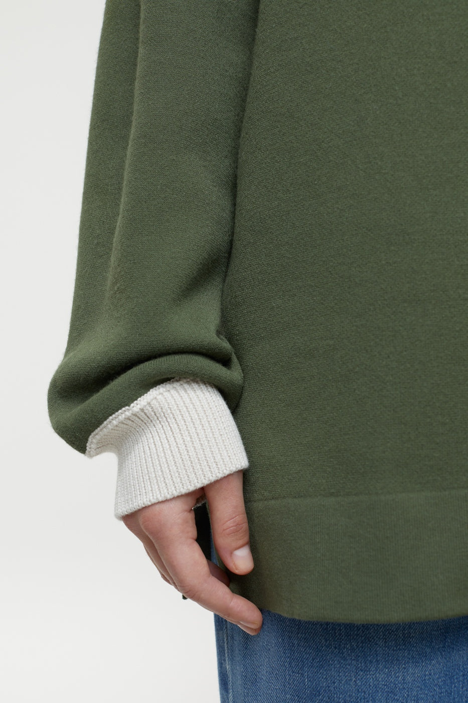 Polo Long Sleeve - Green Weed - Femme