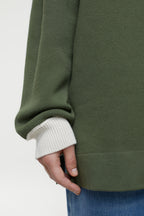 Polo Long Sleeve - Green Weed - Femme