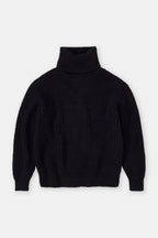 Chunky Roll Neck - Black - Femme