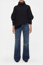 Chunky Roll Neck - Black - Femme