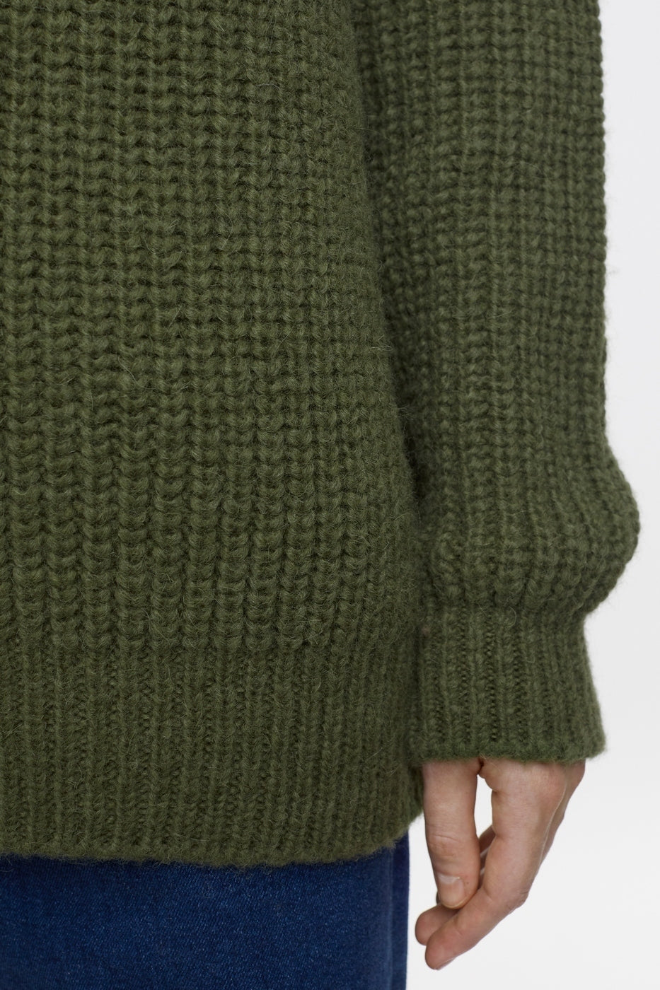 Chunky Roll Neck - Industrial Green - Femme