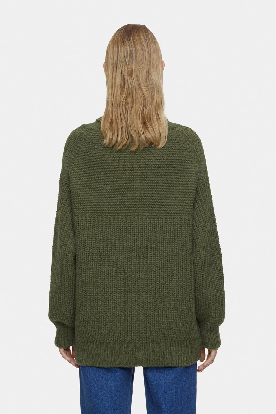 Chunky Roll Neck - Industrial Green - Femme