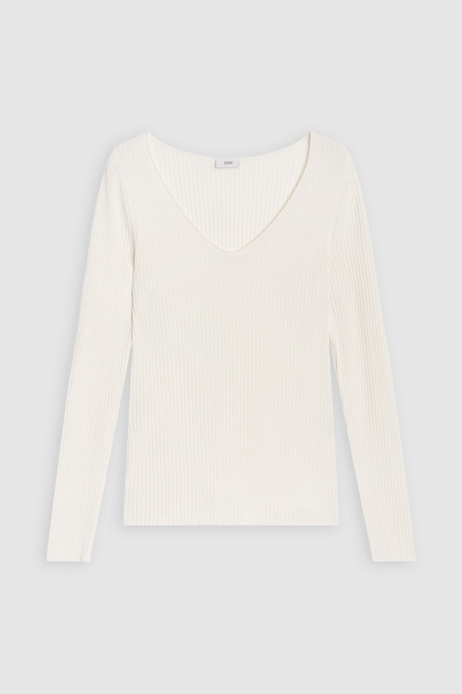 V Neck Long Sleeve - Ecru - Femme