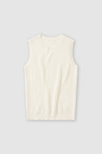 Vest Crew Neck - Ivory - Femme