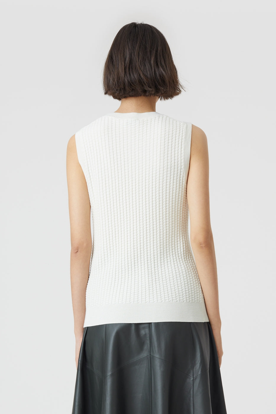 Vest Crew Neck - Ivory - Femme