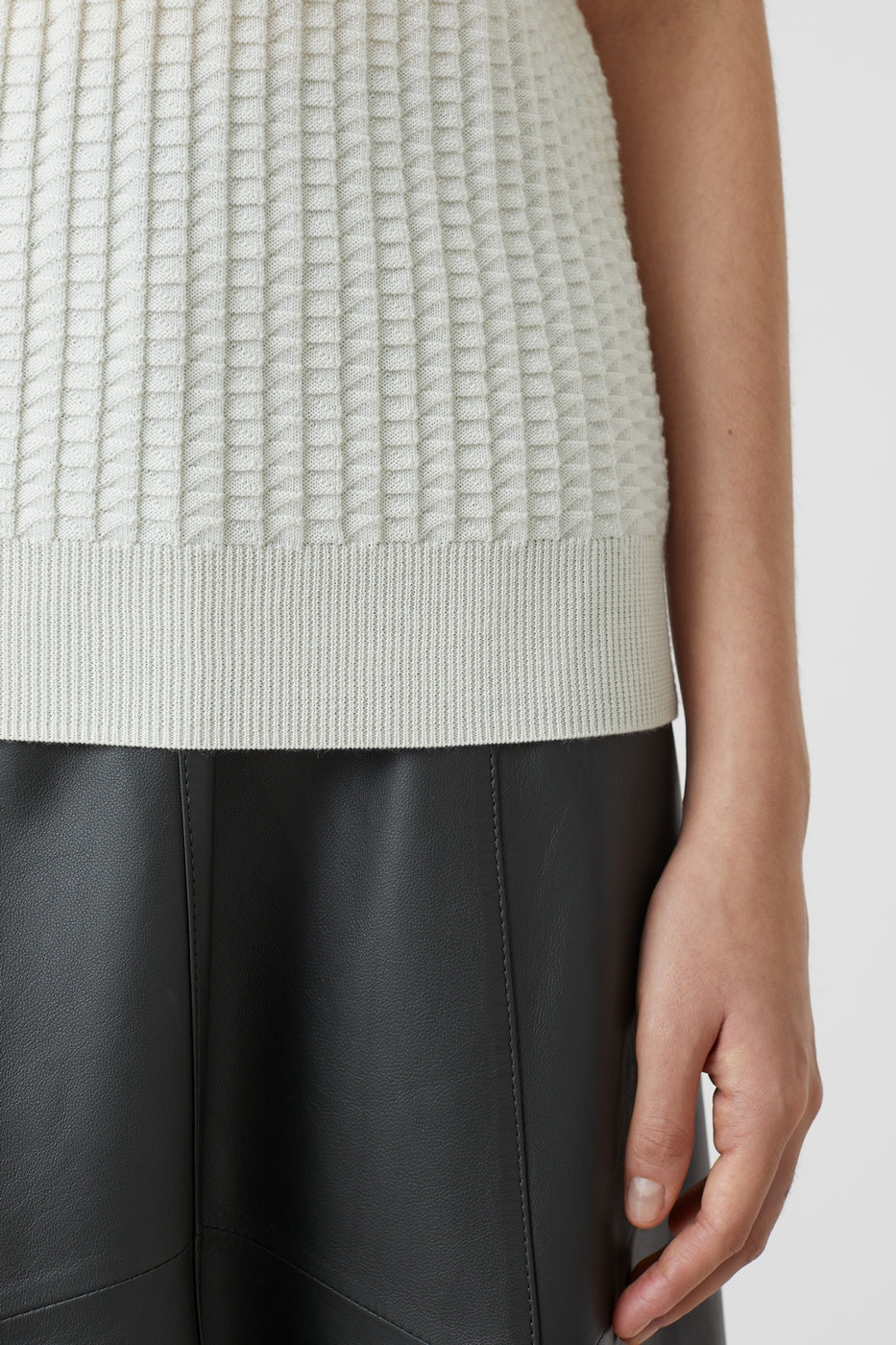 Vest Crew Neck - Ivory - Femme