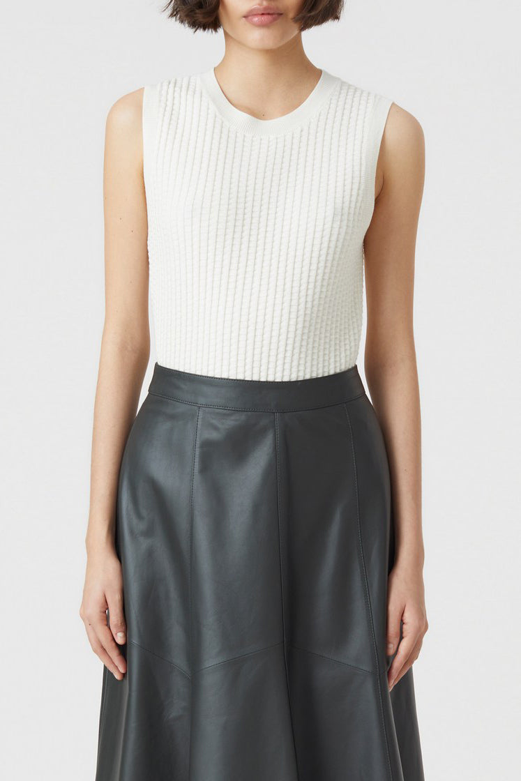 Vest Crew Neck - Ivory - Femme