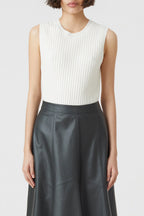 Vest Crew Neck - Ivory - Femme