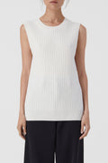 Vest Crew Neck - Ivory - Femme