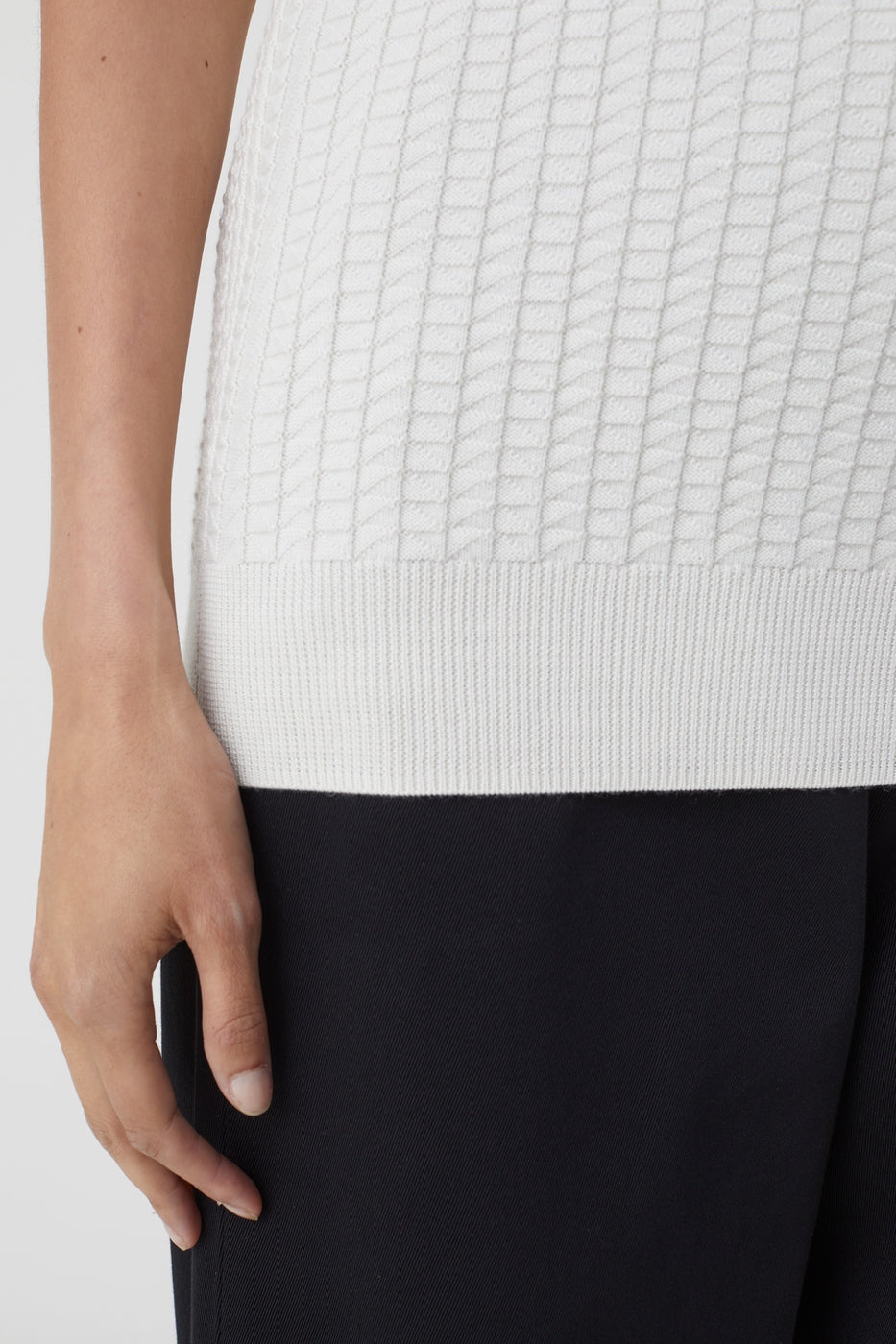 Vest Crew Neck - Ivory - Femme