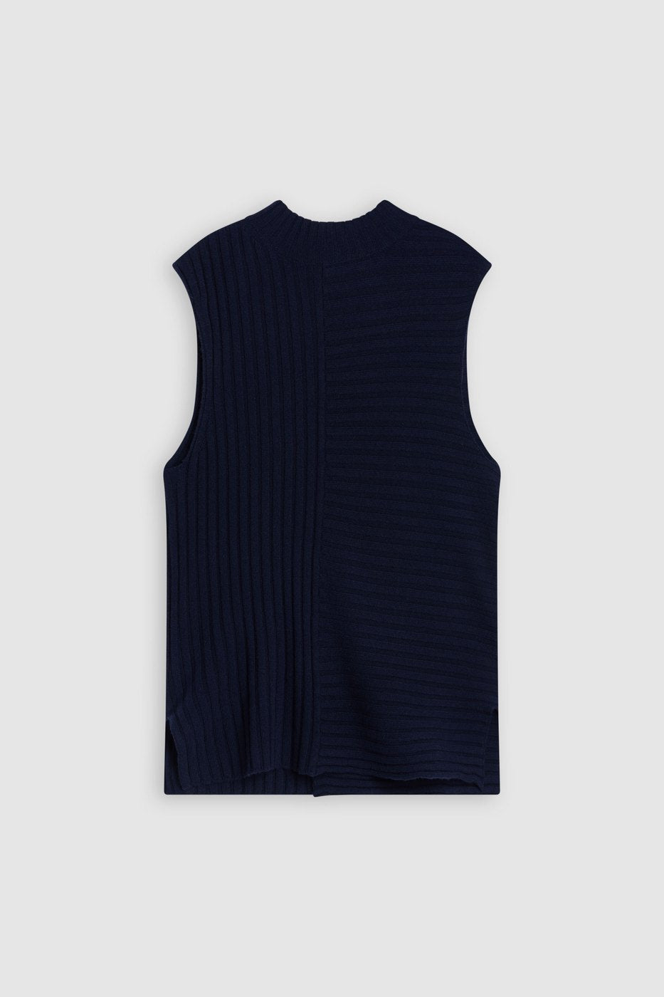 Vest With Slits - Dark Night - Femme