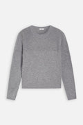 Closed - Pull Crew Long Sleeve - Grey Heather Melange - Femme