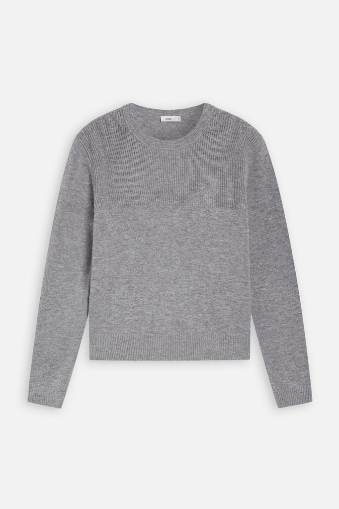 Closed - Pull Crew Long Sleeve - Grey Heather Melange - Femme