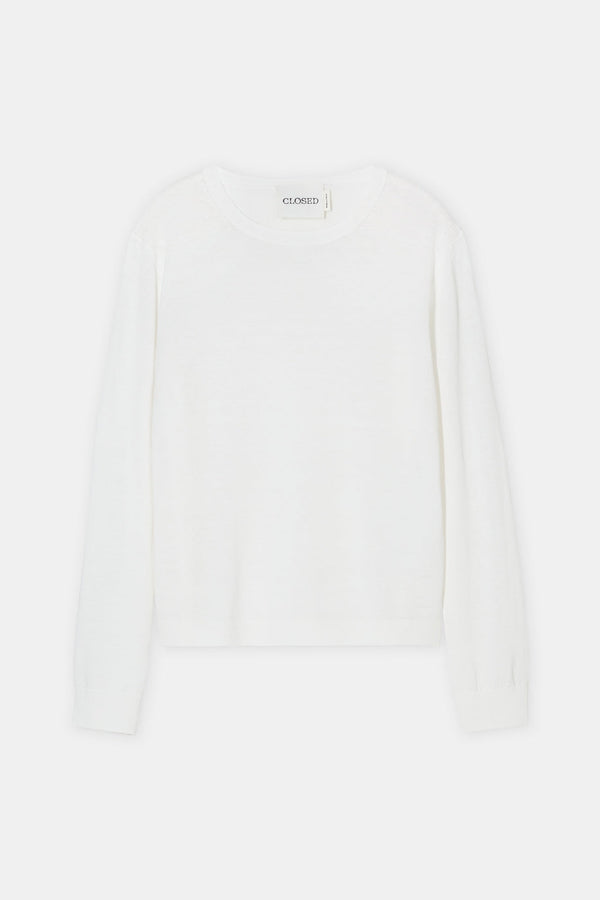 Longsleeve Crew Neck - Ivory - Femme