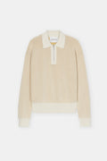 Halfzip Longsleeve - Ivory - Femme