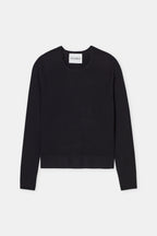 Slim Crew Neck - Black - Femme