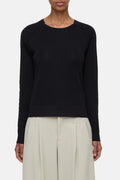 Slim Crew Neck - Black - Femme