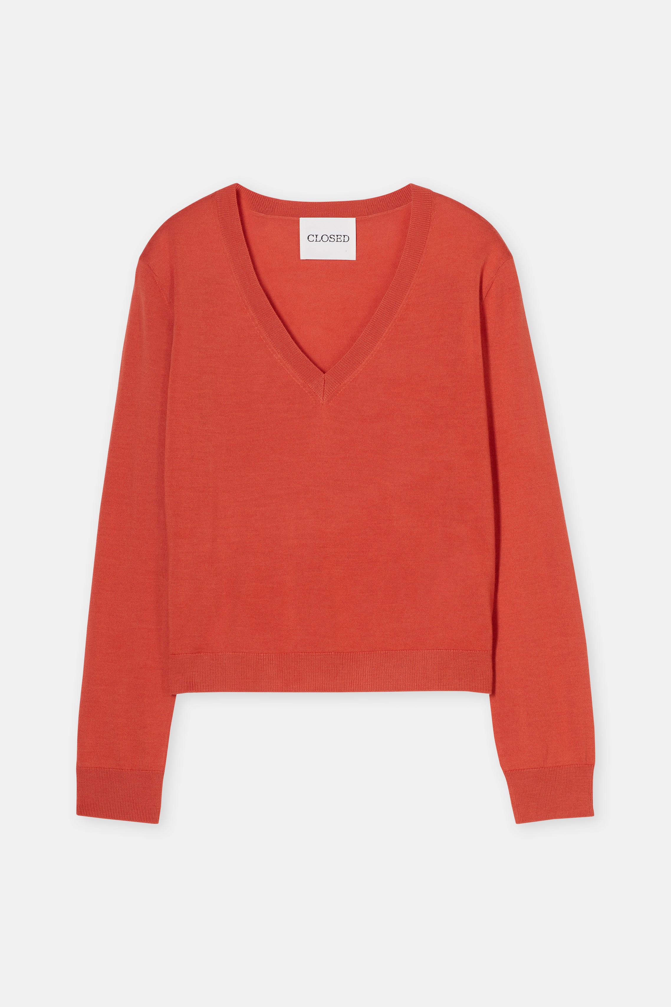V Neck Boxy - Aperol Red - Femme