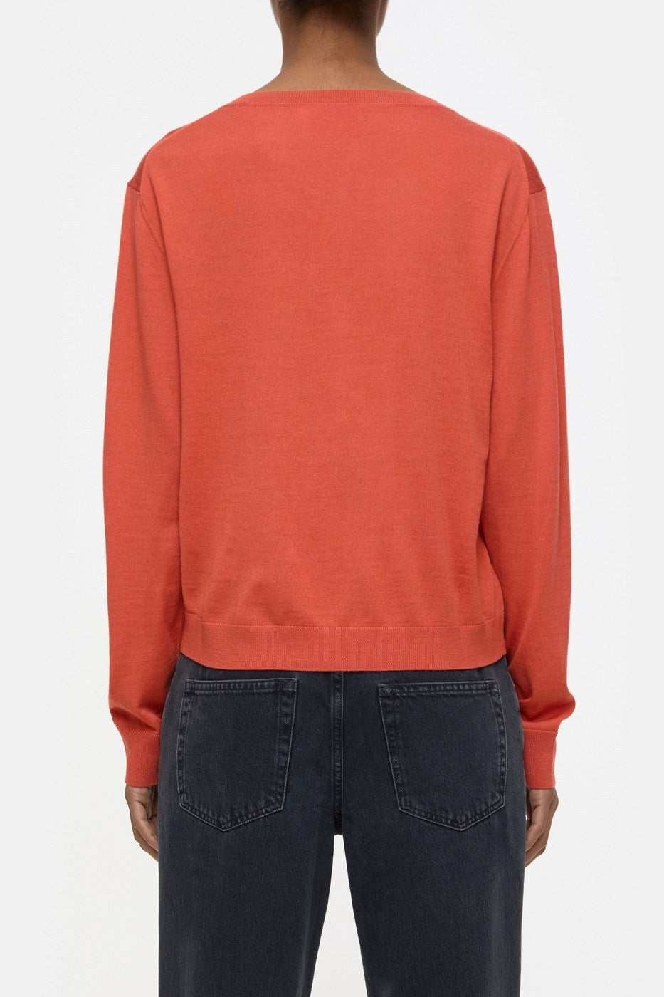 V Neck Boxy - Aperol Red - Femme