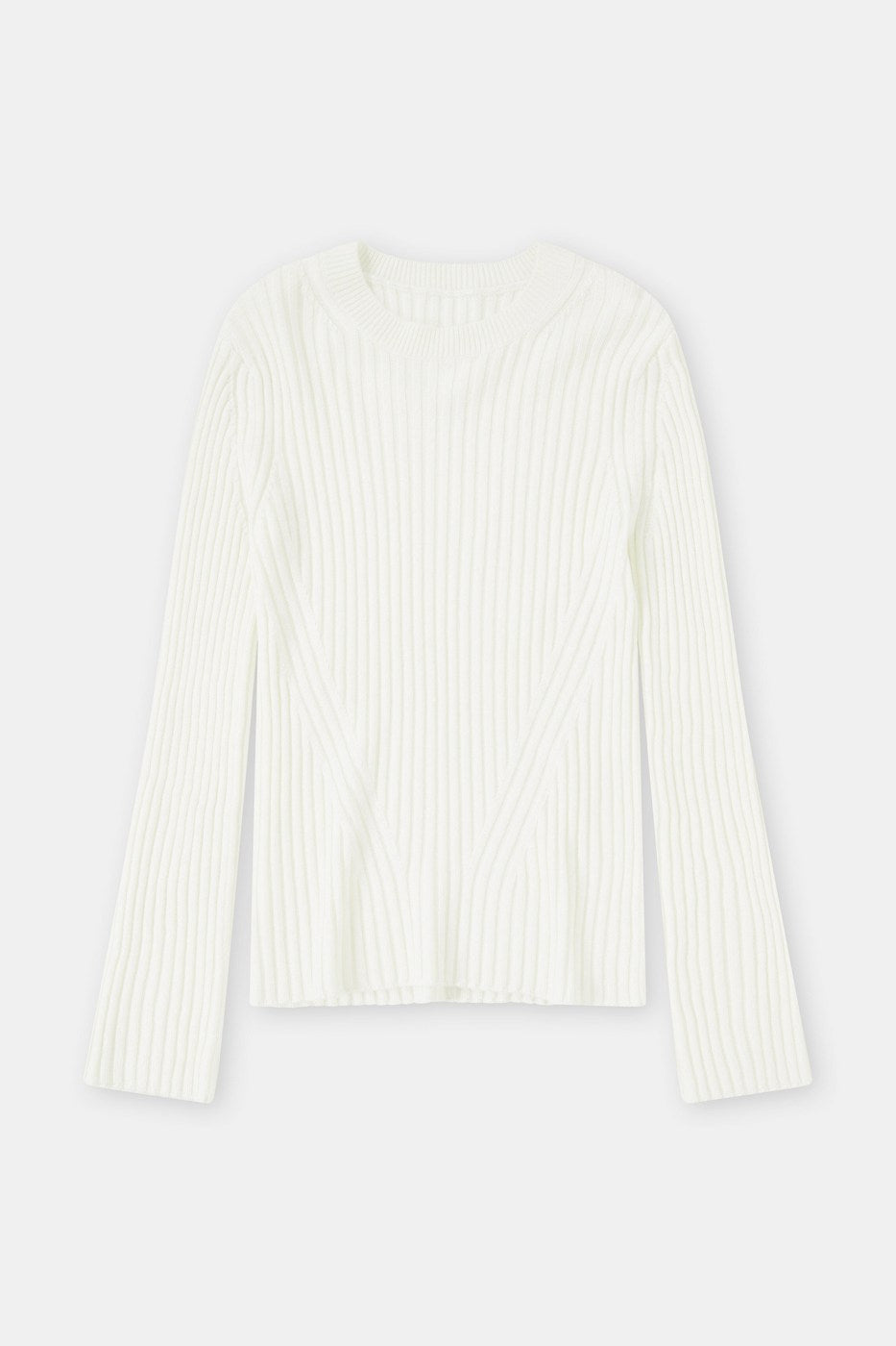 Crew Neck Long Sleeve - Ivory - Femme