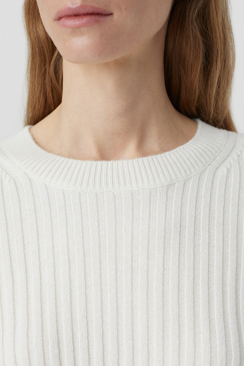 Crew Neck Long Sleeve - Ivory - Femme