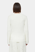 Crew Neck Long Sleeve - Ivory - Femme