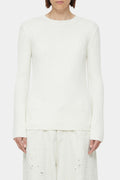 Crew Neck Long Sleeve - Ivory - Femme