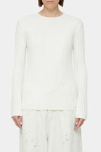 Crew Neck Long Sleeve - Ivory - Femme