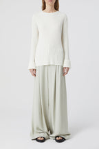 Crew Neck Long Sleeve - Ivory - Femme