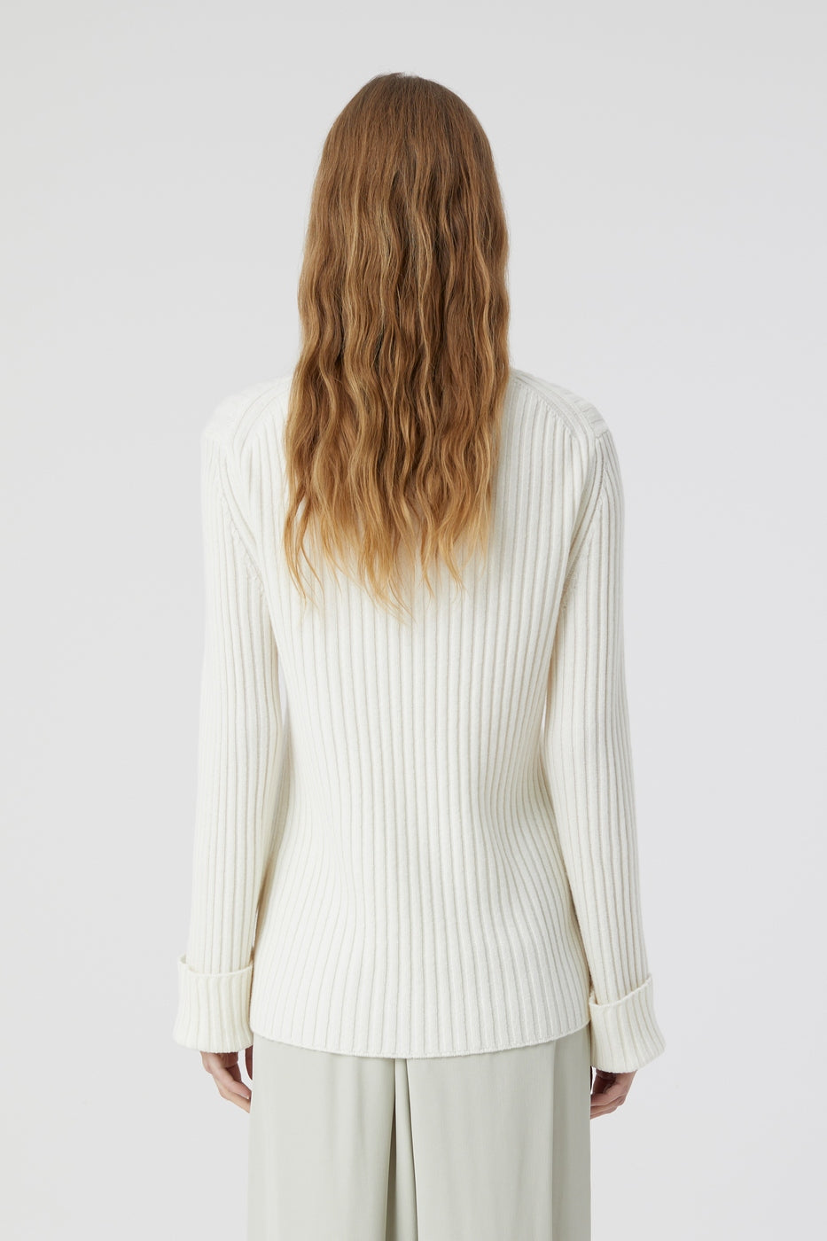 Crew Neck Long Sleeve - Ivory - Femme